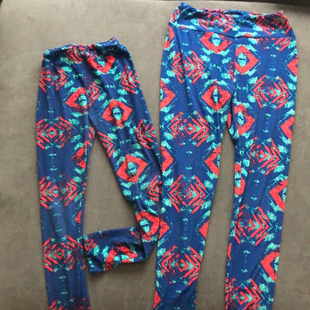 Lularoe Mommy and me leggings matching set